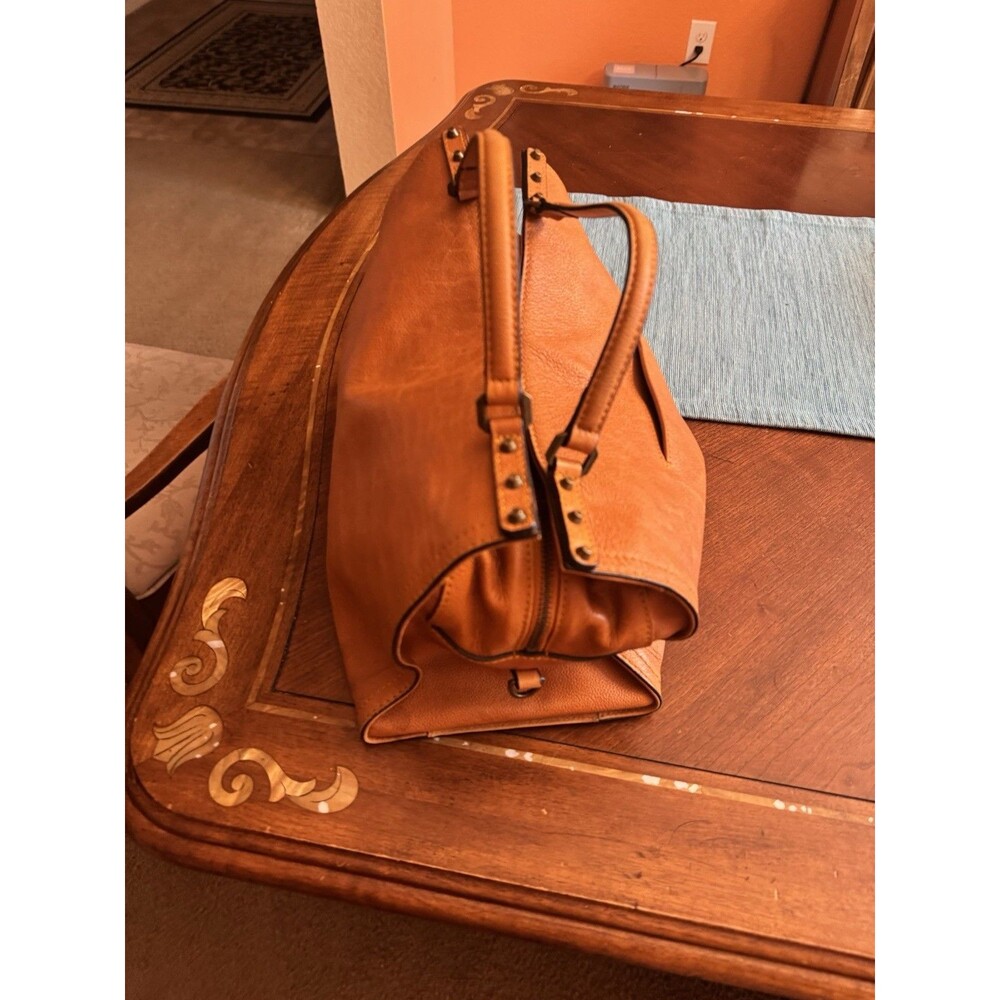 C & C California Leather Bag Satchel Crossbody Tote Womens Bag British Tan - Picture 10 of 16